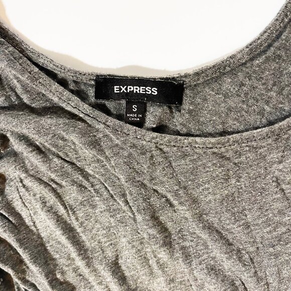 Express women's spaghetti strap gray pullover dress with sequin design size sm - Picture 5 of 6